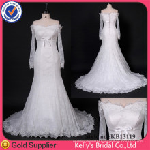 Sexy Sweetheart Neckline Generous Long Sleeve Beautiful WeddingDress